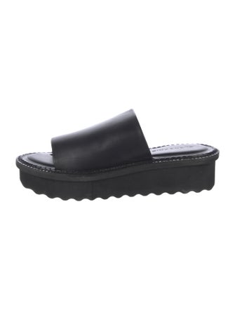 Robert Clergerie Leather Slides