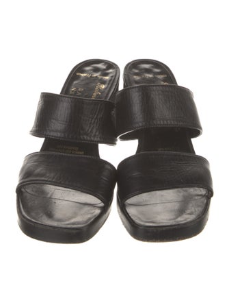 Robert Clergerie Leather Slides