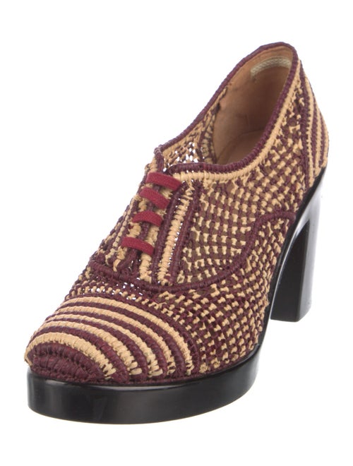 Robert Clergerie Raffia Printed Pumps