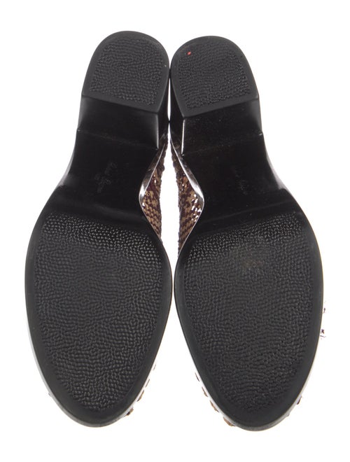 Robert Clergerie Raffia Printed Pumps