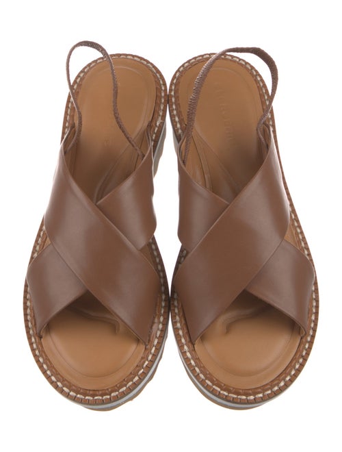 Robert Clergerie Leather Slingback Sandals