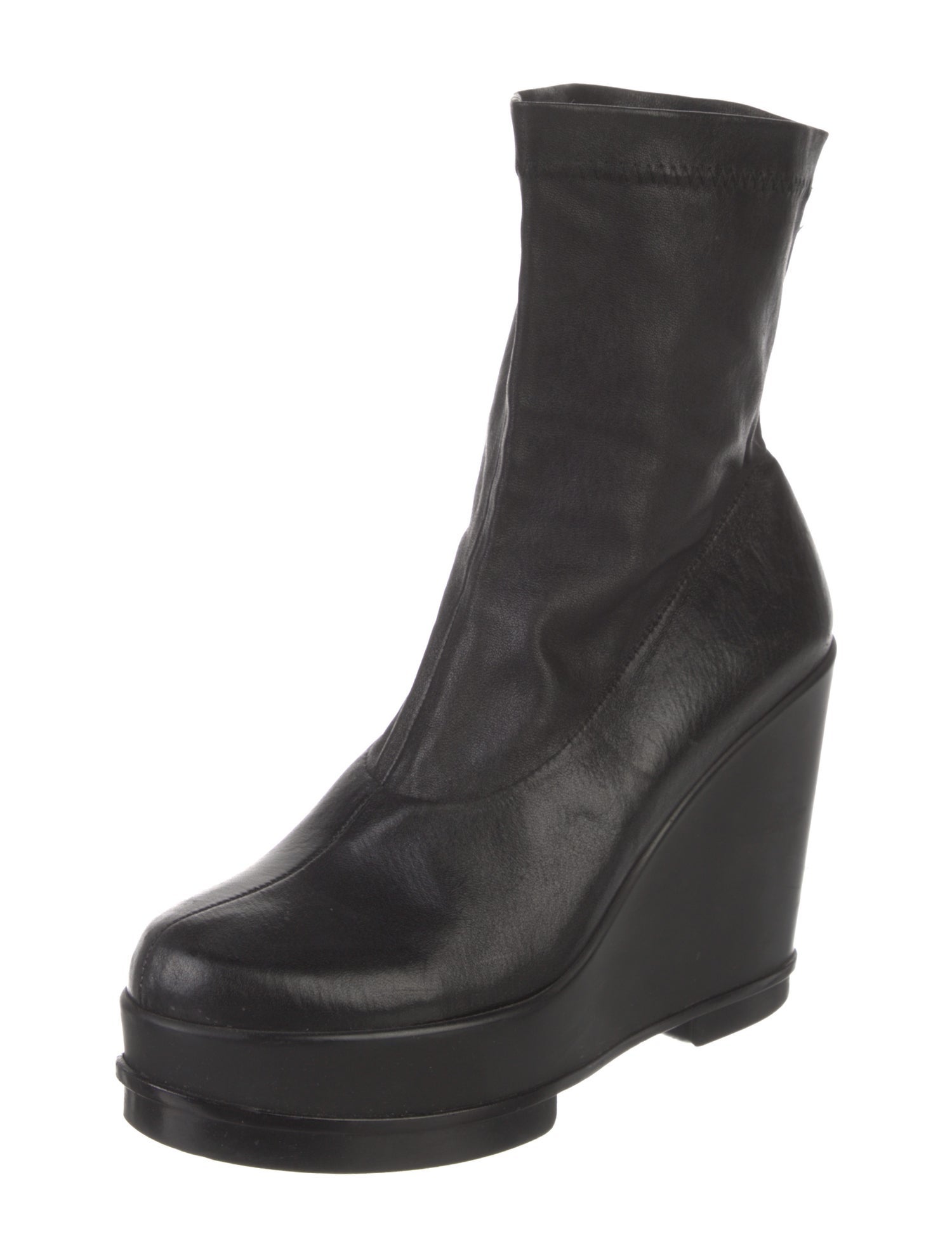 Robert Clergerie Leather Sock Boots
