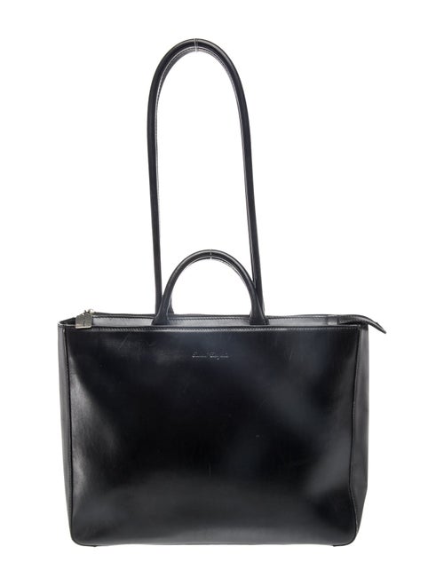 Robert Clergerie Leather Top Handle Bag