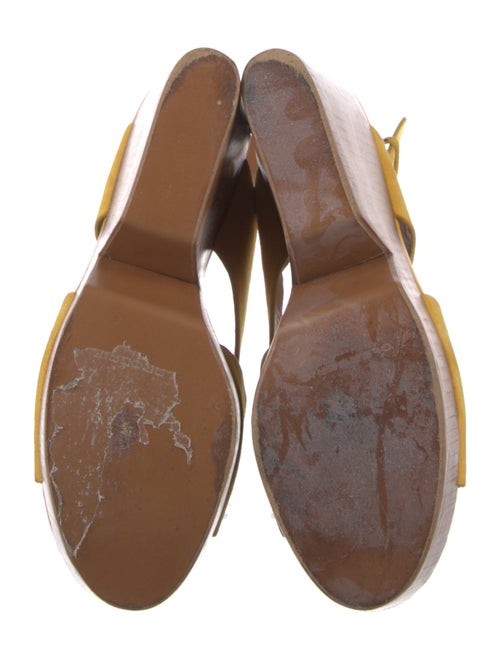 Robert Clergerie Suede Leather Trim Embellishment Slingback Sandals