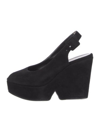 Robert Clergerie Suede Slingback Pumps