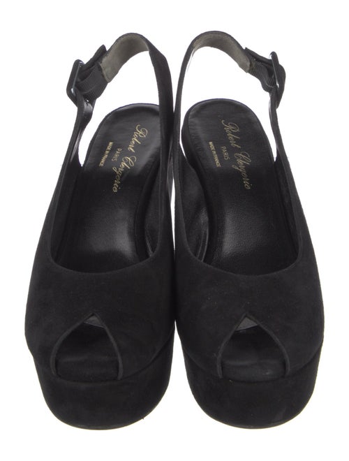 Robert Clergerie Suede Slingback Pumps
