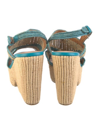 Robert Clergerie Leather Patterned Espadrilles