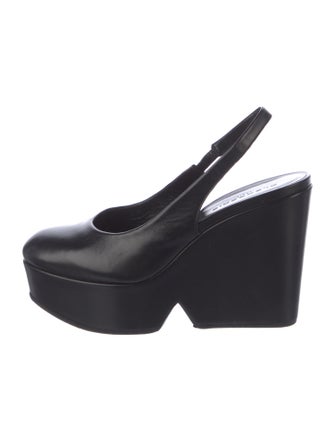 Robert Clergerie Leather Slingback Pumps