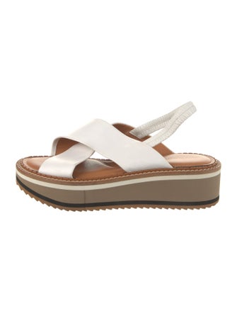 Robert Clergerie Leather Slingback Sandals