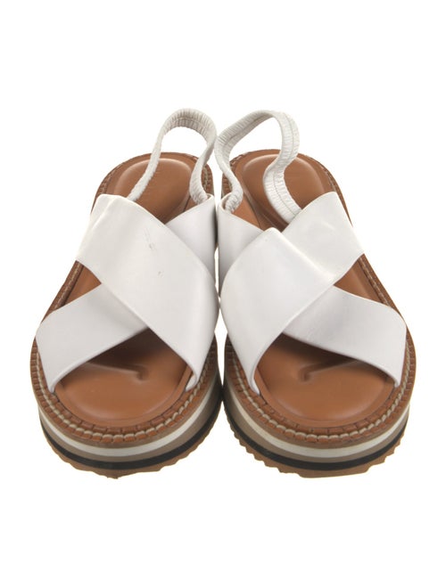 Robert Clergerie Leather Slingback Sandals