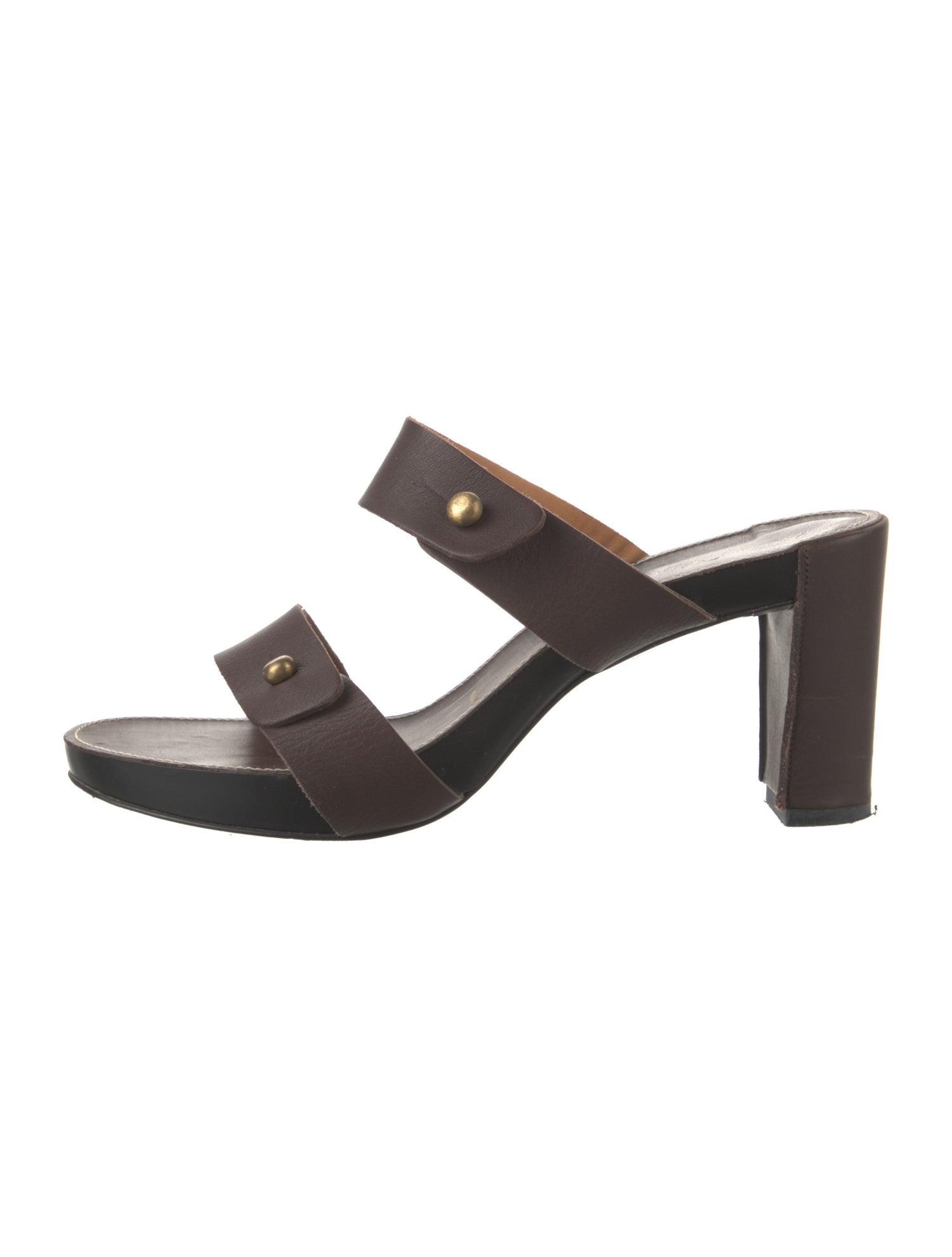 Robert Clergerie Leather Slides