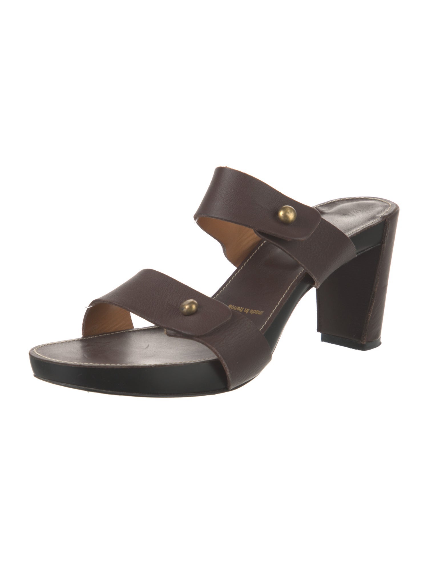 Robert Clergerie Leather Slides