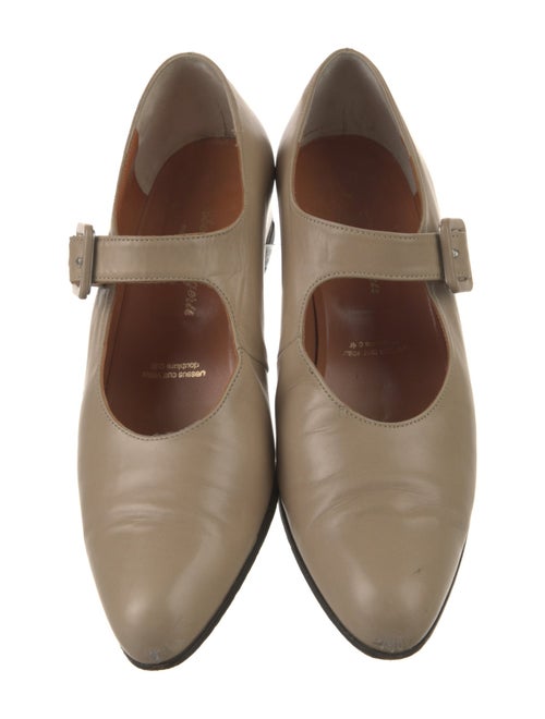 Robert Clergerie Leather Mary Jane Flats