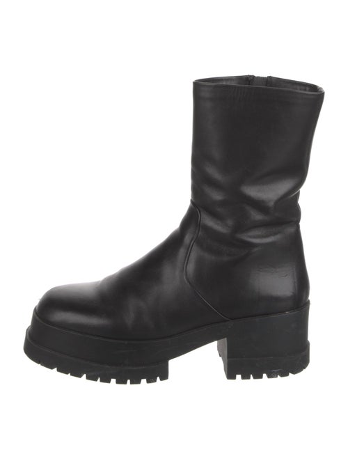Robert Clergerie Leather Combat Boots
