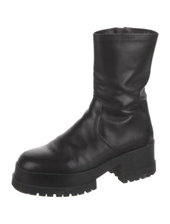 Robert Clergerie Leather Combat Boots