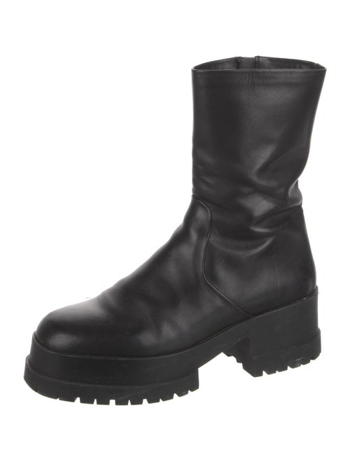 Robert Clergerie Leather Combat Boots
