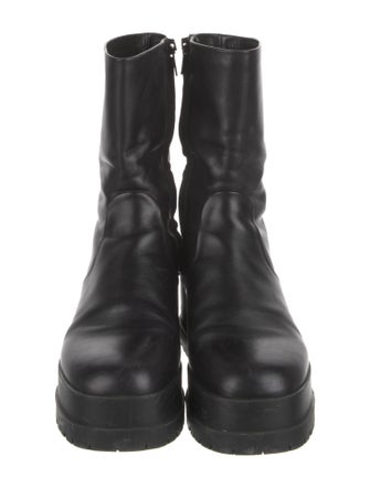 Robert Clergerie Leather Combat Boots