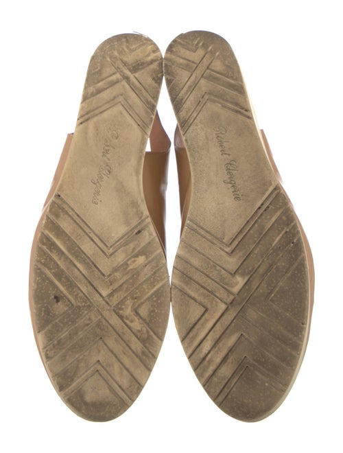 Robert Clergerie Patent Leather Slingback Flats