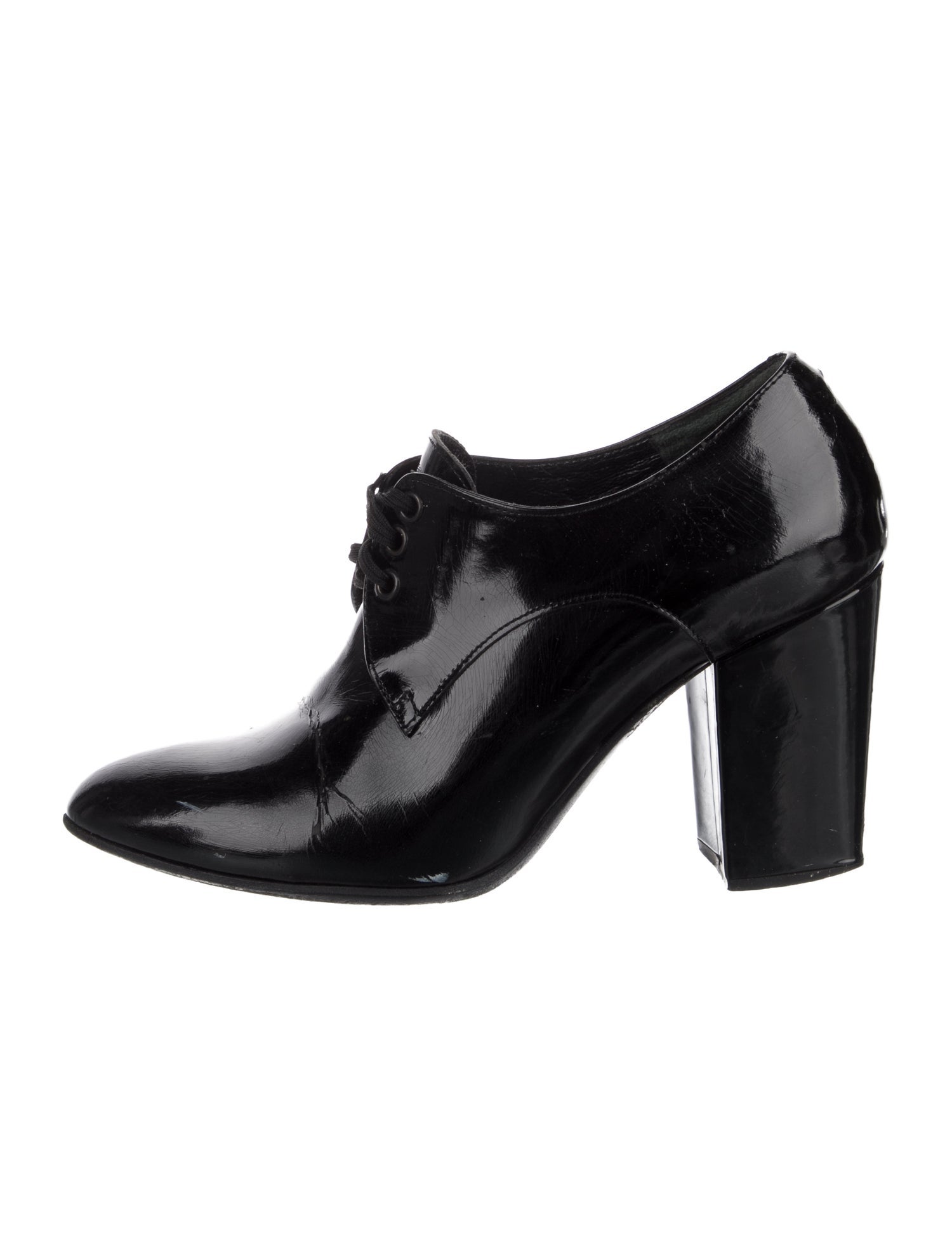 Robert Clergerie Patent Leather Lace-Up Boots