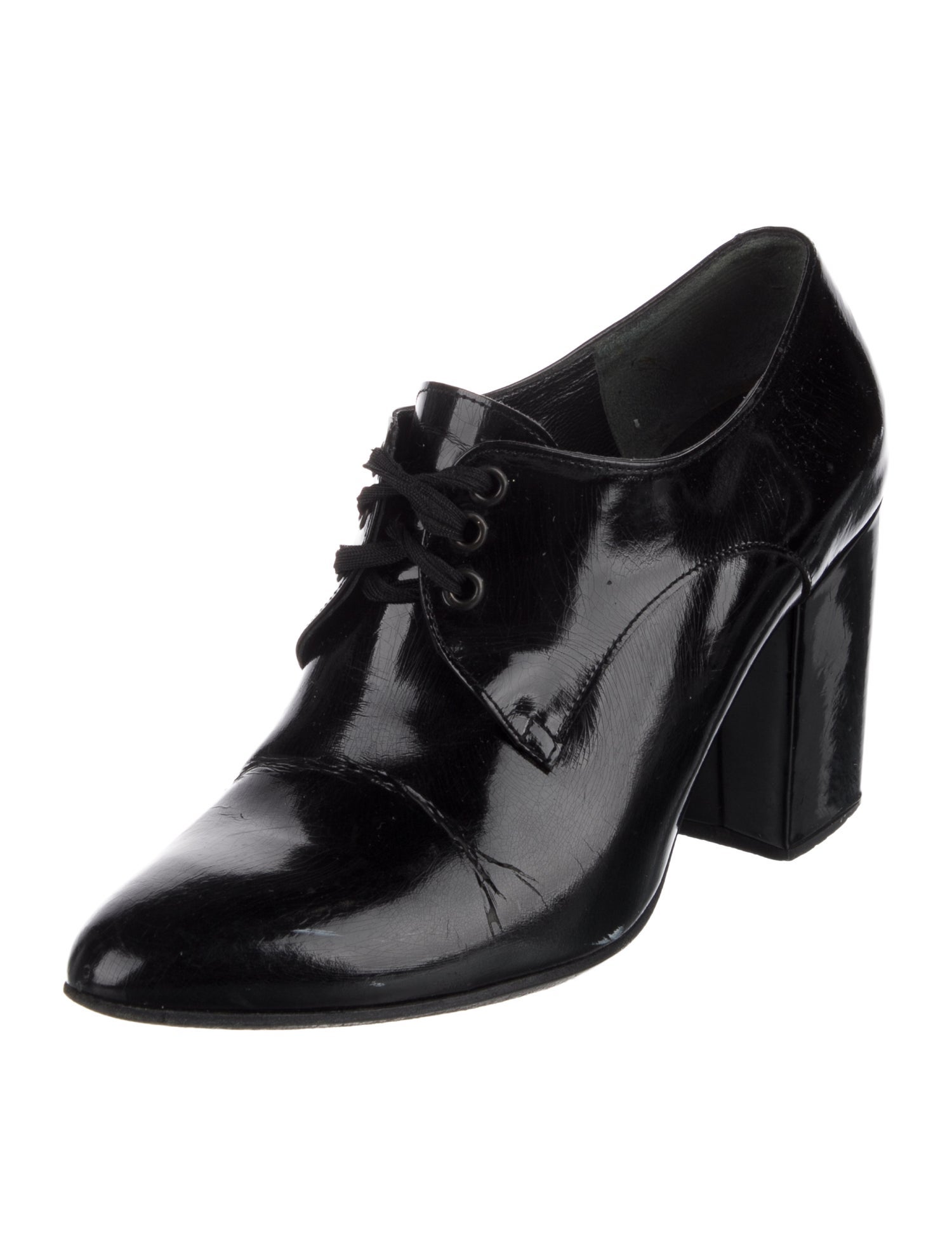 Robert Clergerie Patent Leather Lace-Up Boots