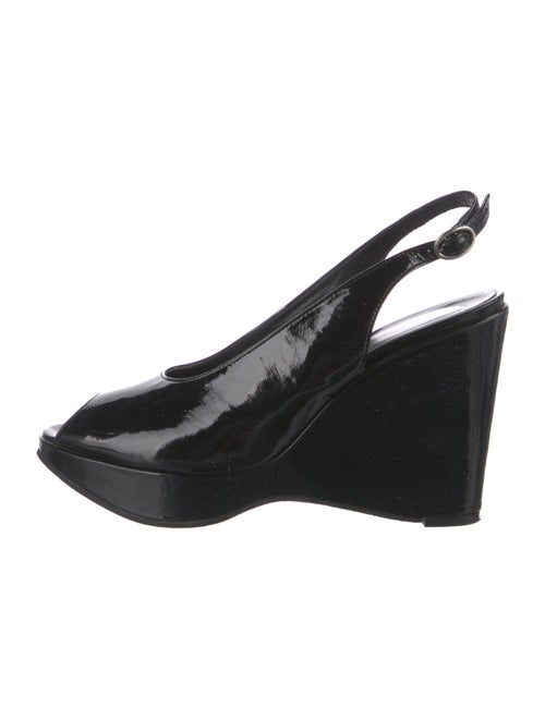 Robert Clergerie Patent Leather Slingback Pumps