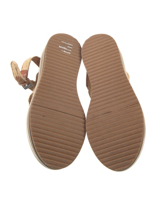 Robert Clergerie Straw Slingback Sandals