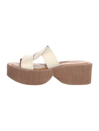 Robert Clergerie Leather Slides