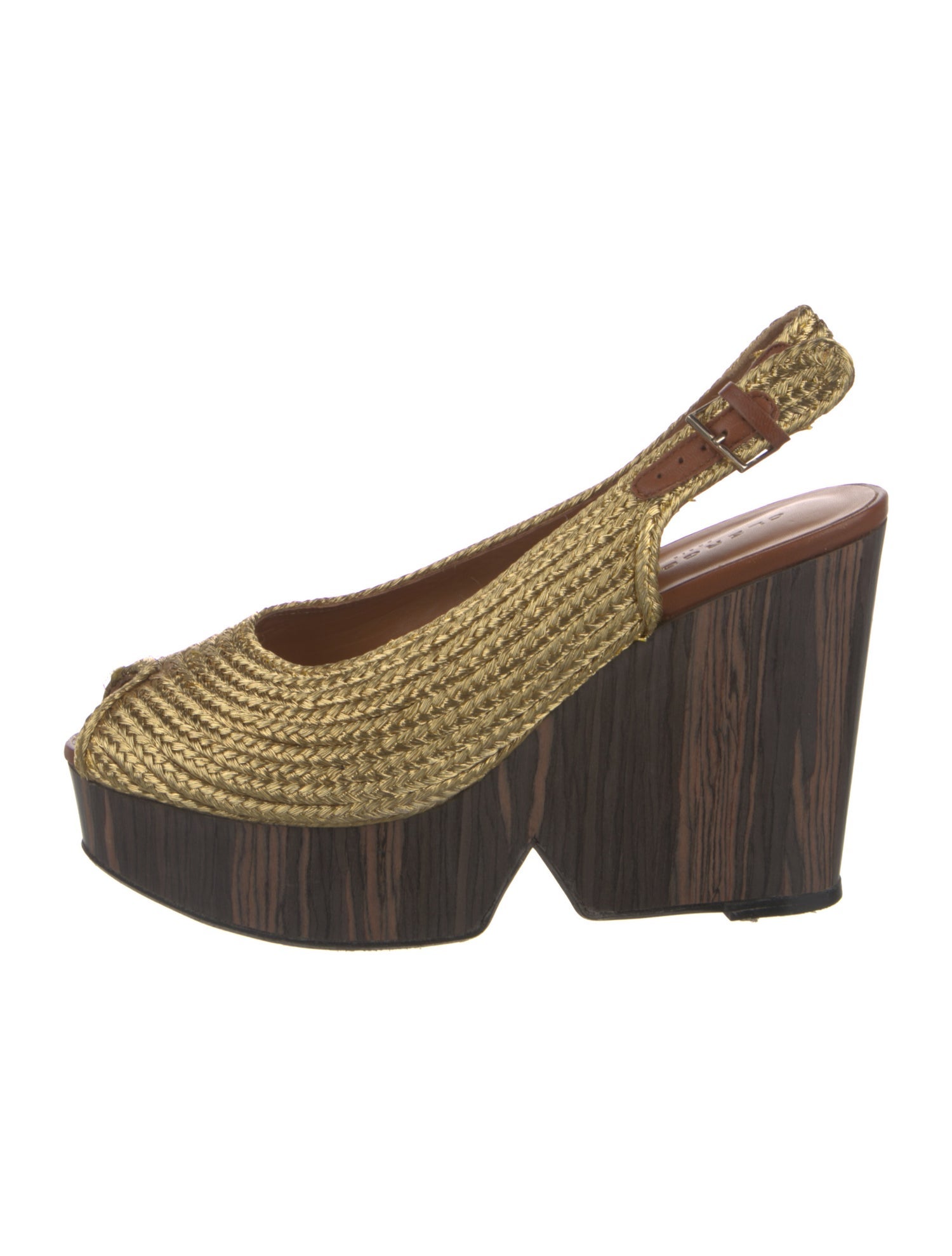 Robert Clergerie Raffia Slingback Pumps