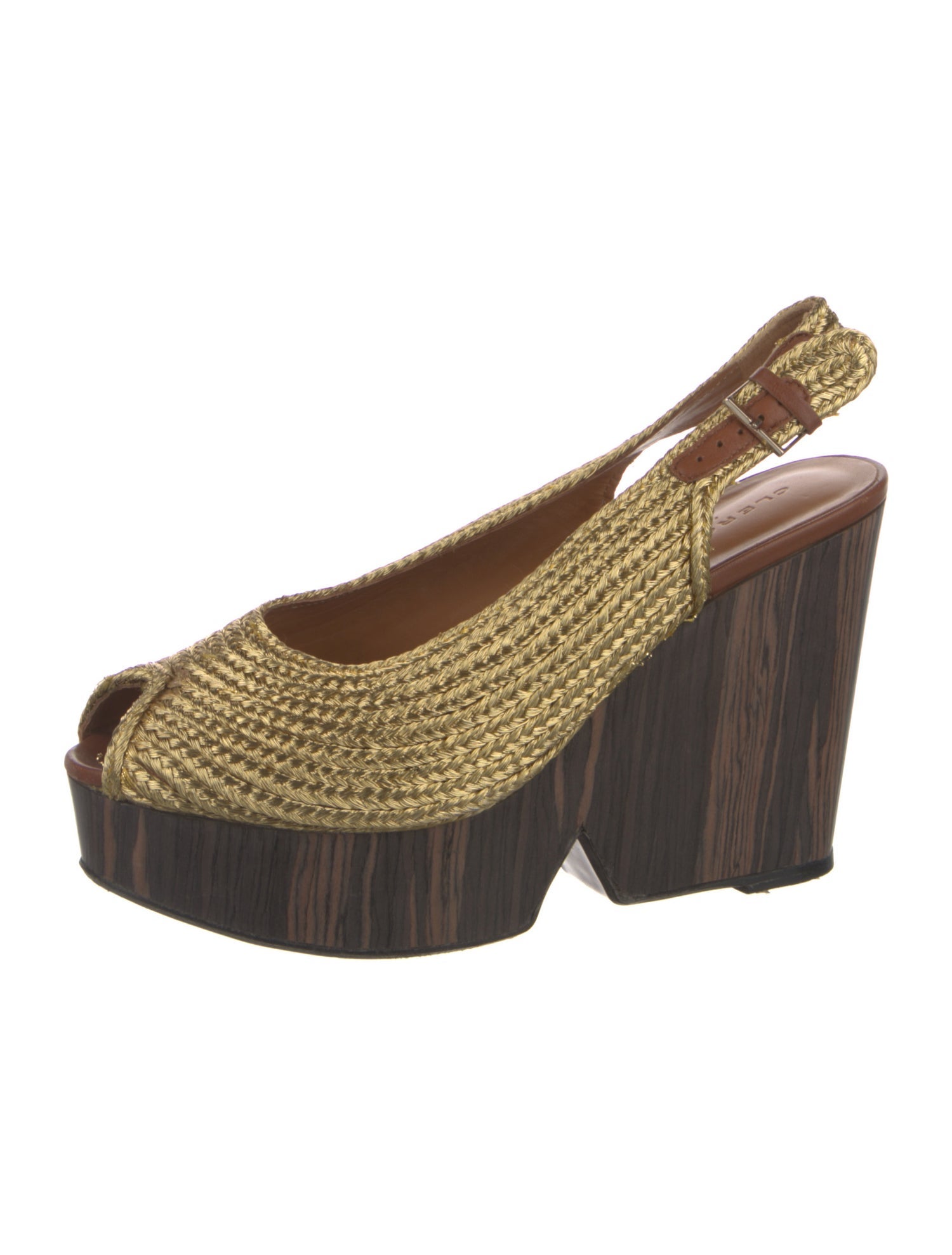 Robert Clergerie Raffia Slingback Pumps