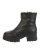 Robert Clergerie Leather Fur Trim Boots
