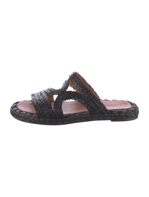 Robert Clergerie Raffia Slides