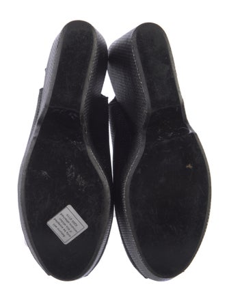 Robert Clergerie Leather Glitter Accents Slingback Pumps