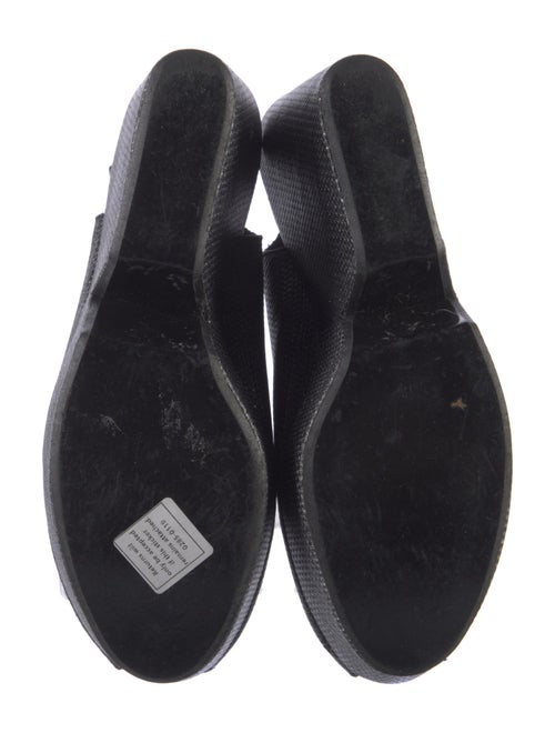 Robert Clergerie Leather Glitter Accents Slingback Pumps