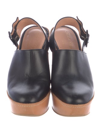 Robert Clergerie Leather Slingback Pumps