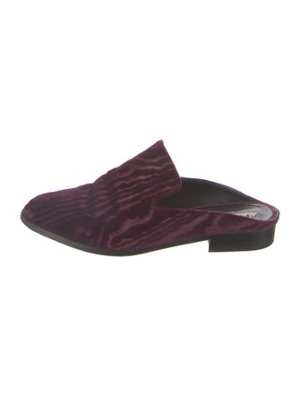 Robert Clergerie Velvet Mules