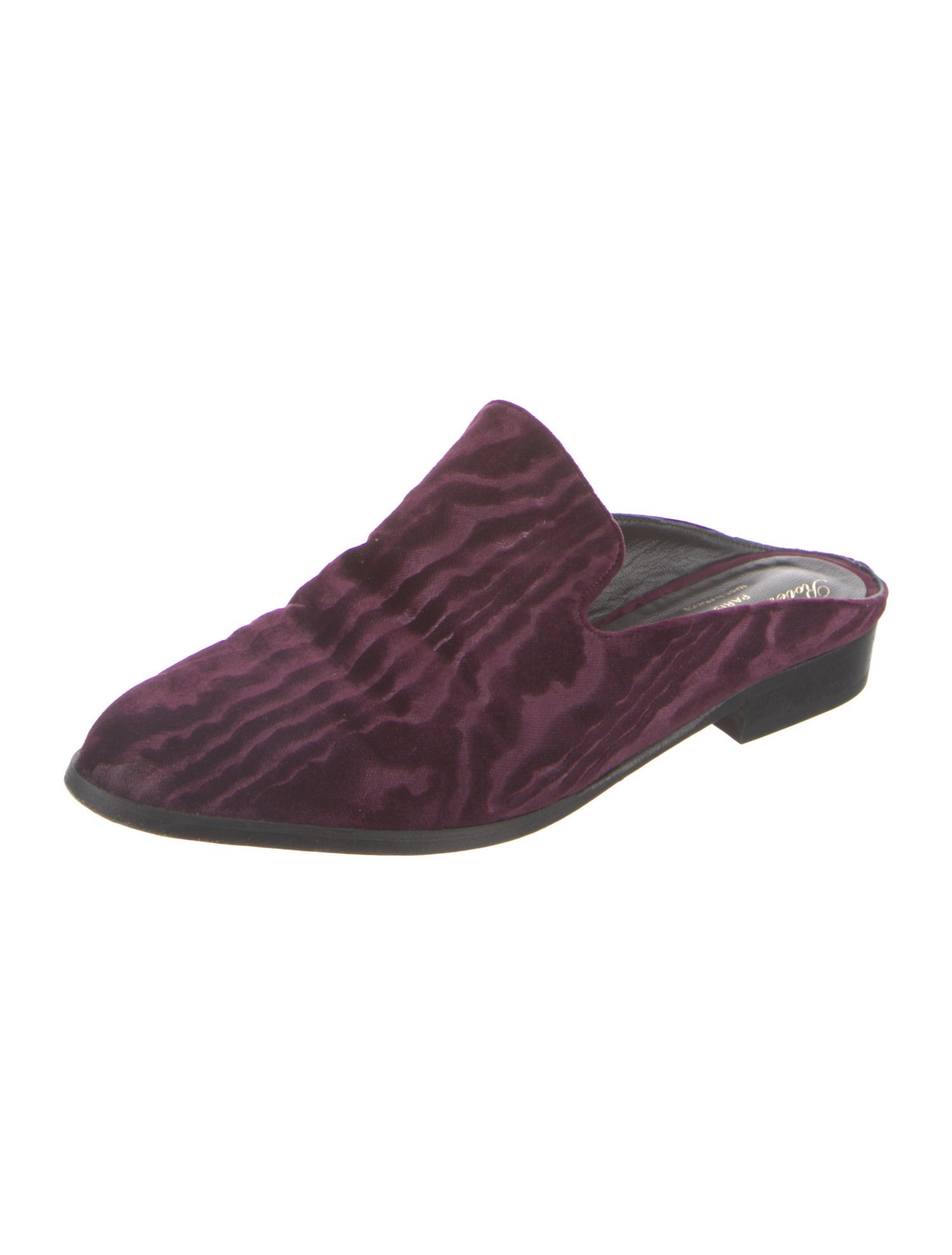 Robert Clergerie Velvet Mules