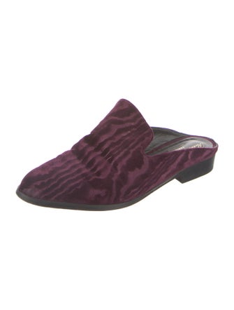 Robert Clergerie Velvet Mules