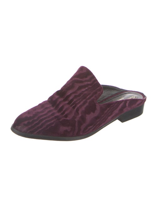 Robert Clergerie Velvet Mules
