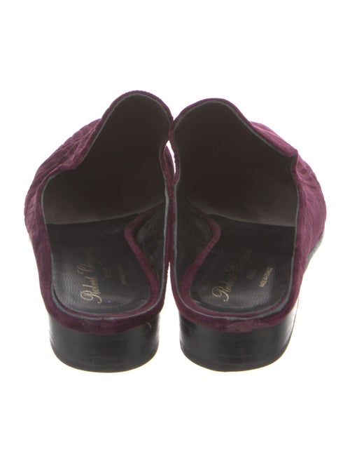 Robert Clergerie Velvet Mules