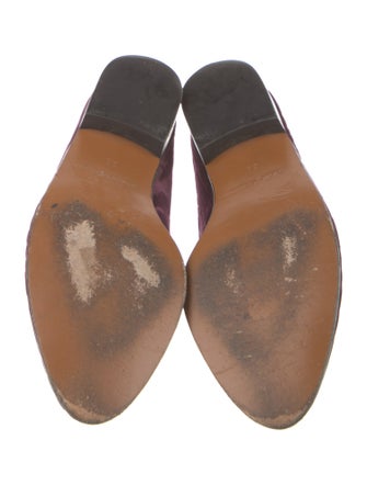 Robert Clergerie Velvet Mules