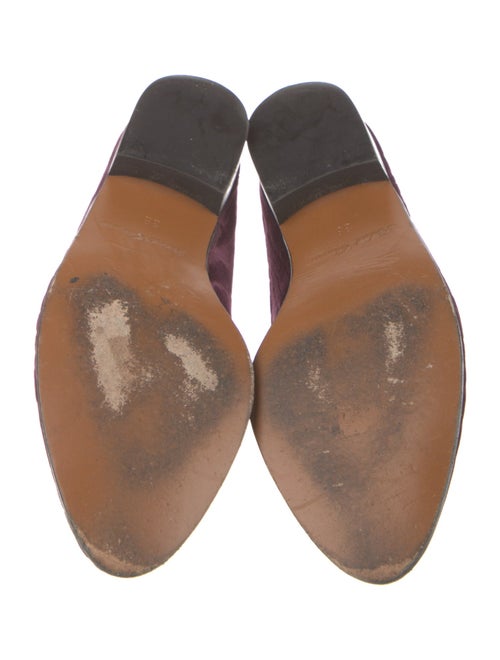 Robert Clergerie Velvet Mules