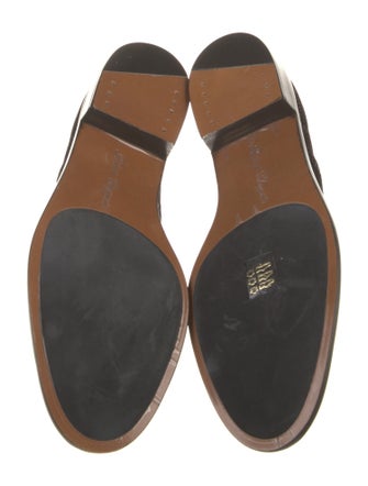 Robert Clergerie Velvet Leather Trim Embellishment Oxfords