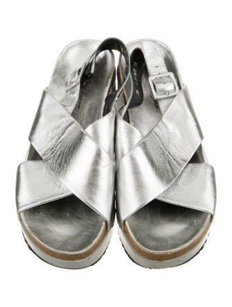 Robert Clergerie Leather Slingback Sandals