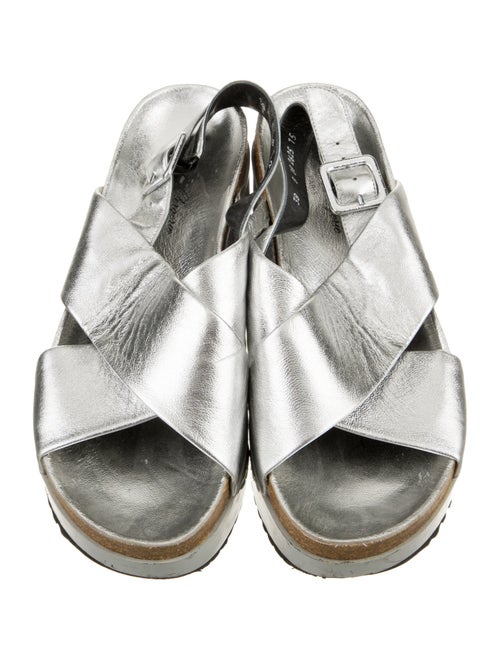 Robert Clergerie Leather Slingback Sandals