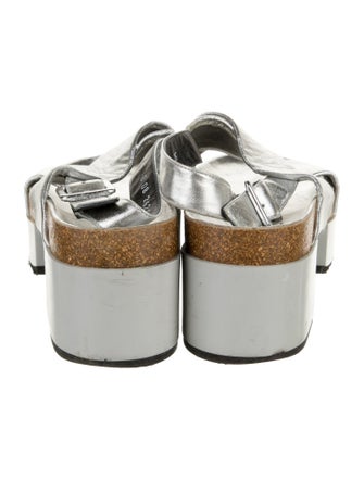 Robert Clergerie Leather Slingback Sandals