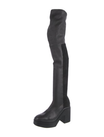 Robert Clergerie Leather Sock Boots