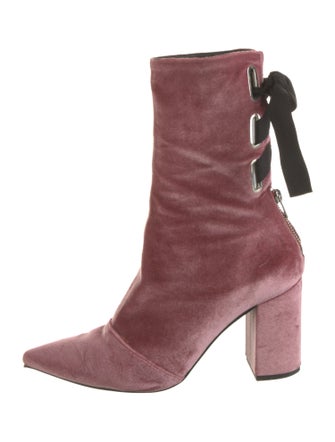 Robert Clergerie Velvet Boots