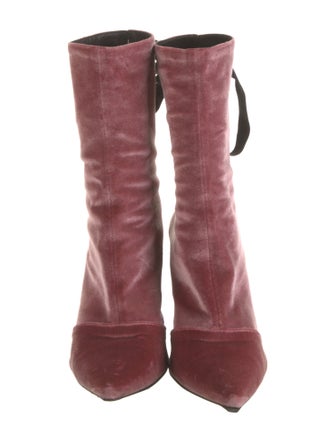 Robert Clergerie Velvet Boots