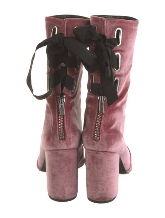 Robert Clergerie Velvet Boots