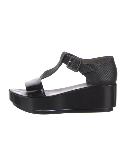 Robert Clergerie Patent Leather T-Strap Sandals